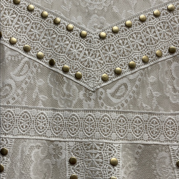 Maje Rista Studded Guipure Lace Dress